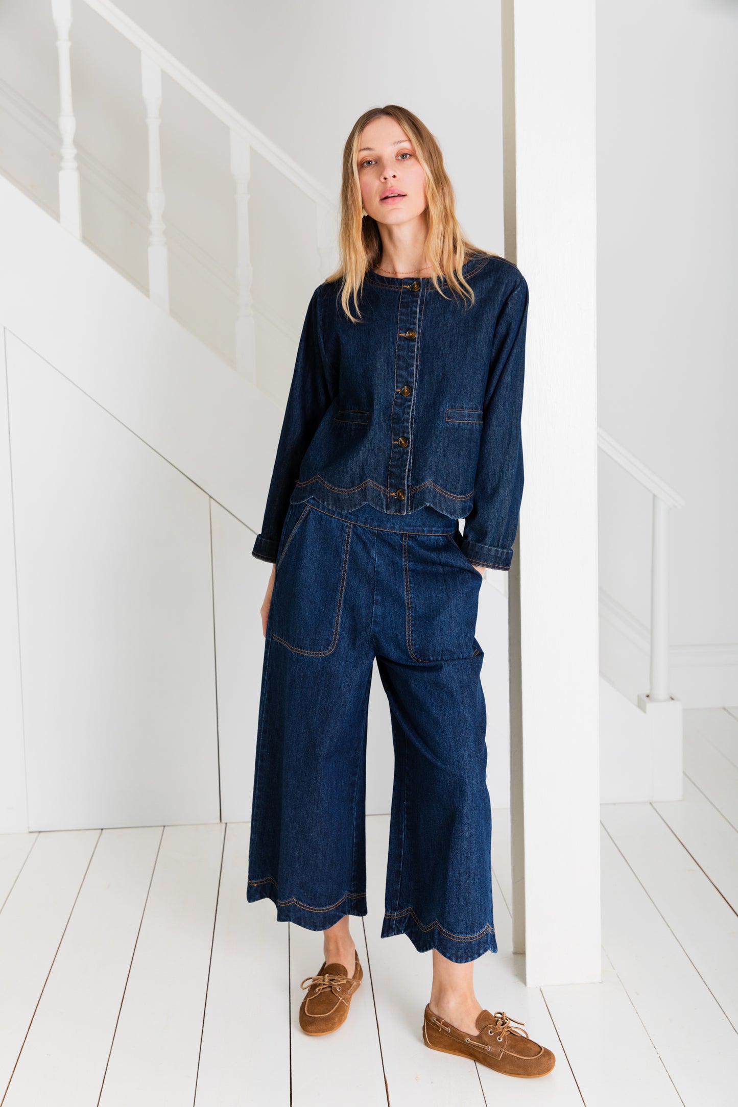 Aide Trouser - Denim Dark Wash (WS)