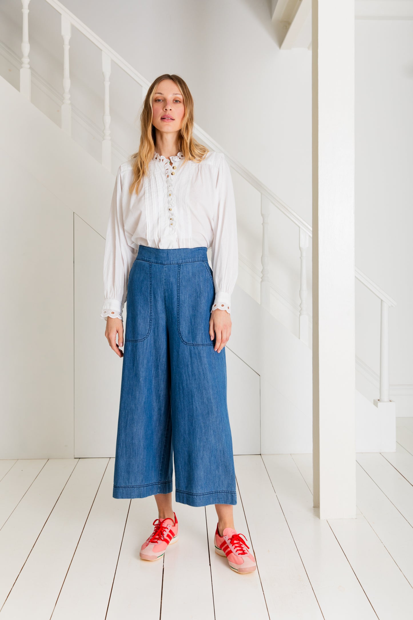 Bijou Trouser - Denim Mid Wash (WS)