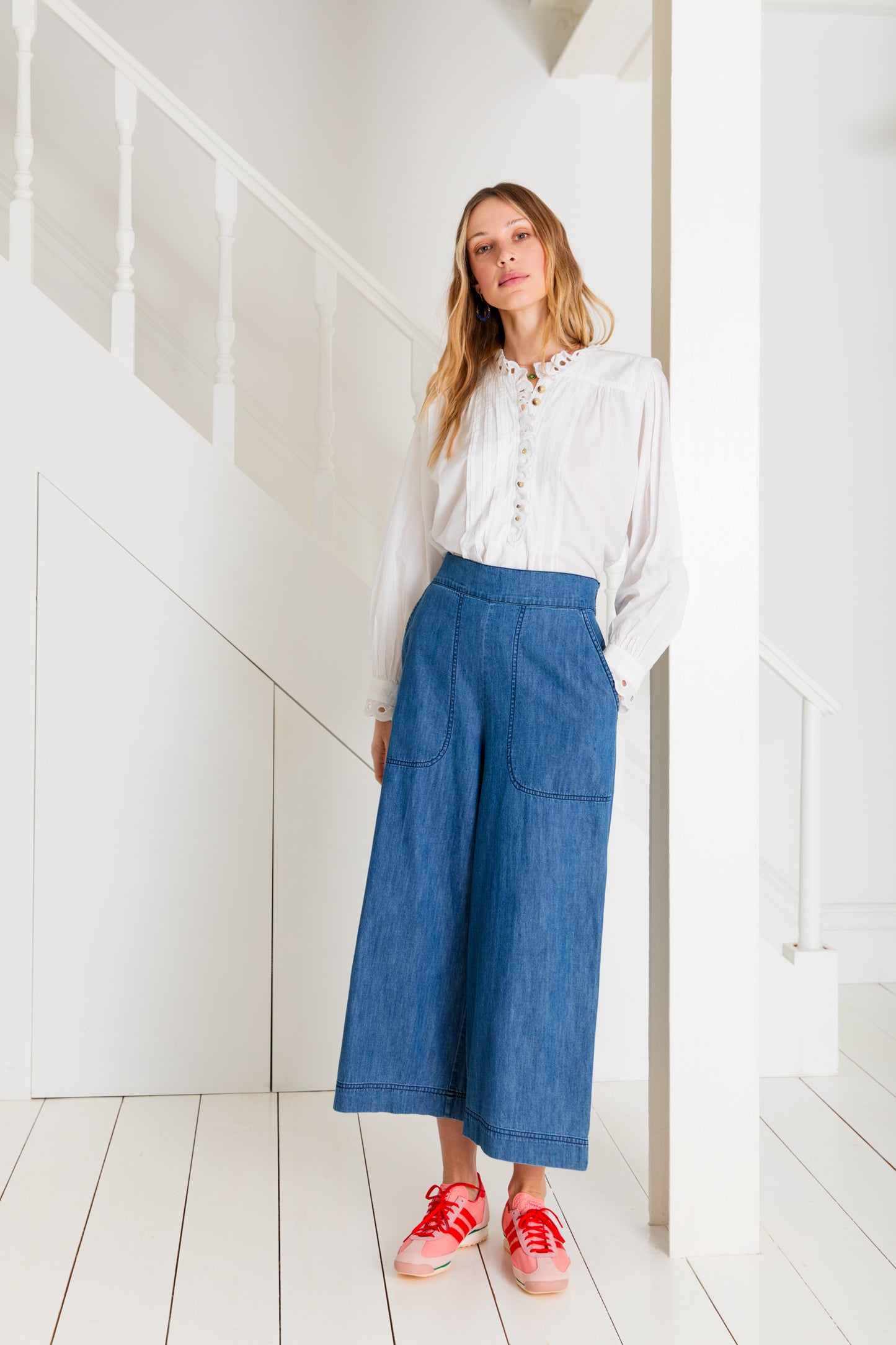 Bijou Trouser - Denim Mid Wash (WS)