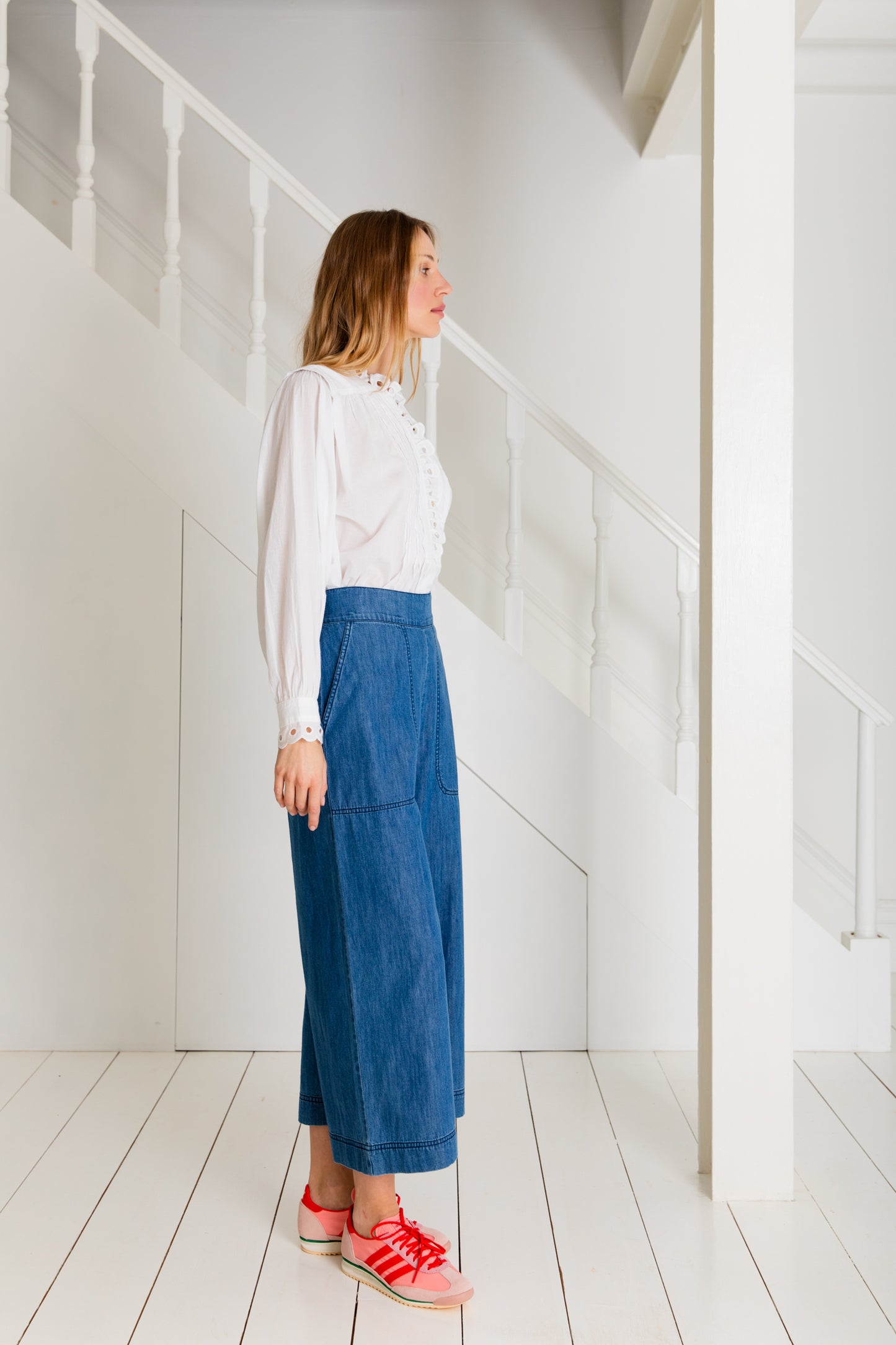 Bijou Trouser - Denim Mid Wash (WS)