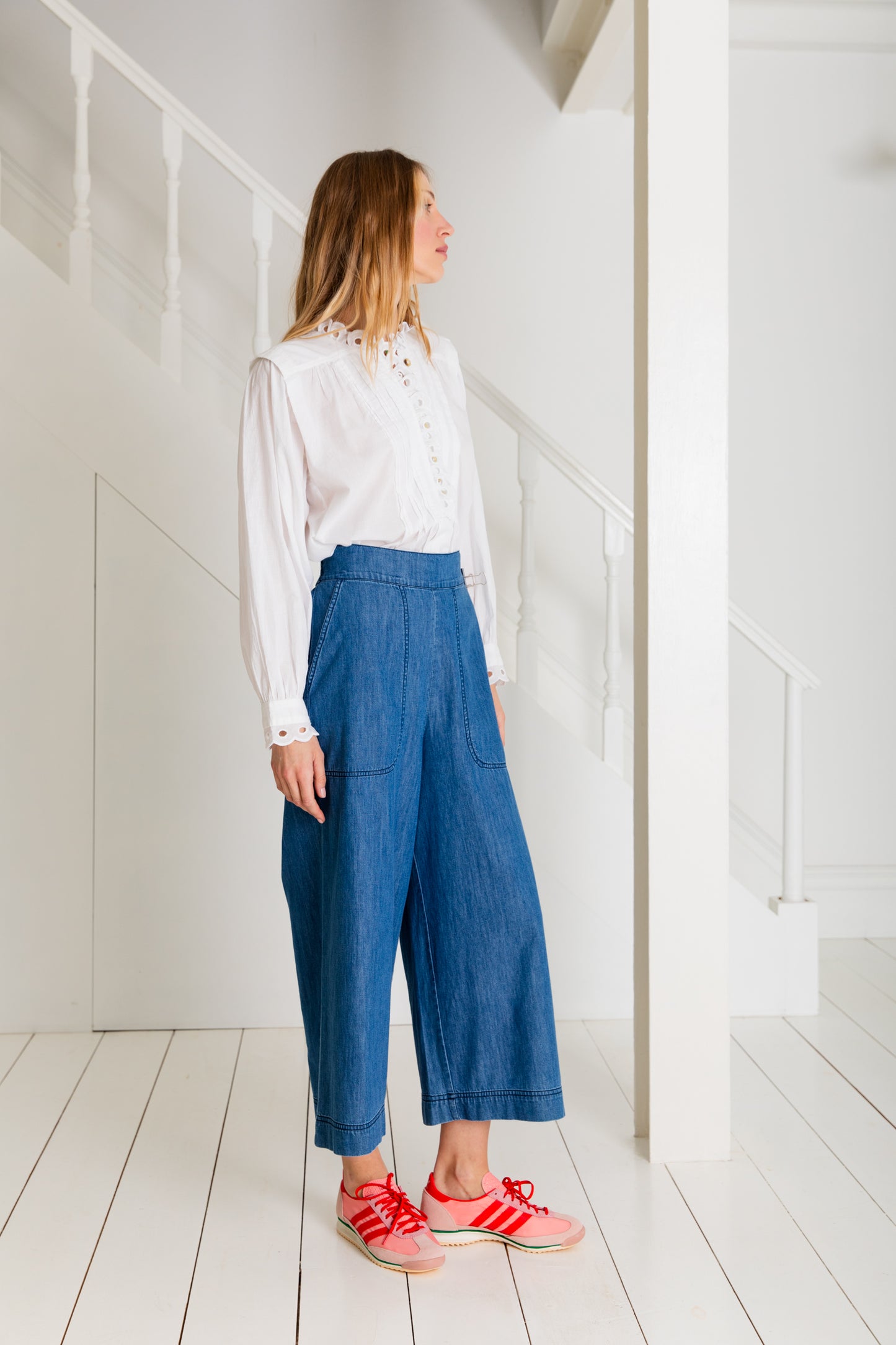 Bijou Trouser - Denim Mid Wash (WS)