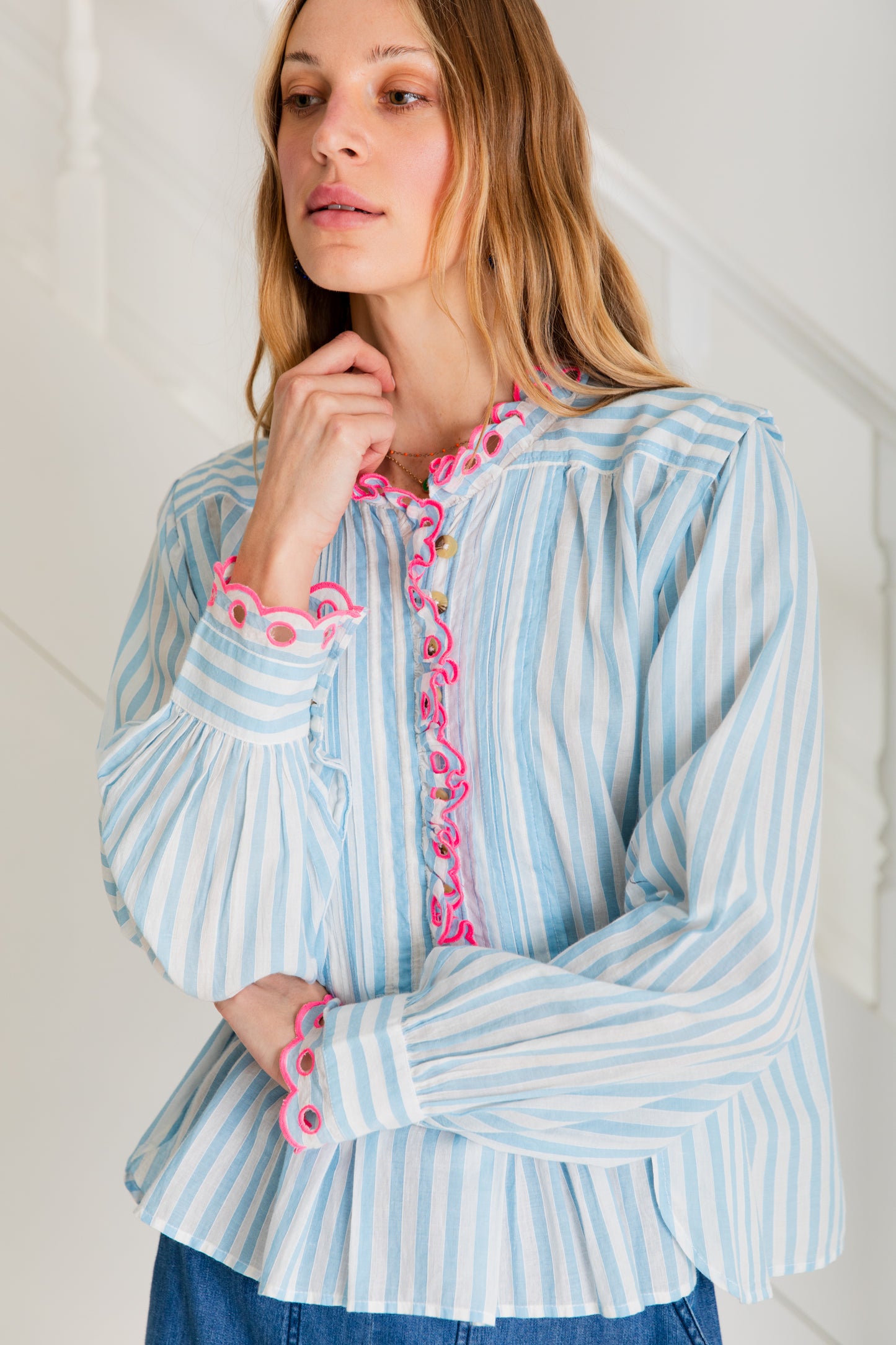 Etienne Shirt -Chalk/Neon (WS)