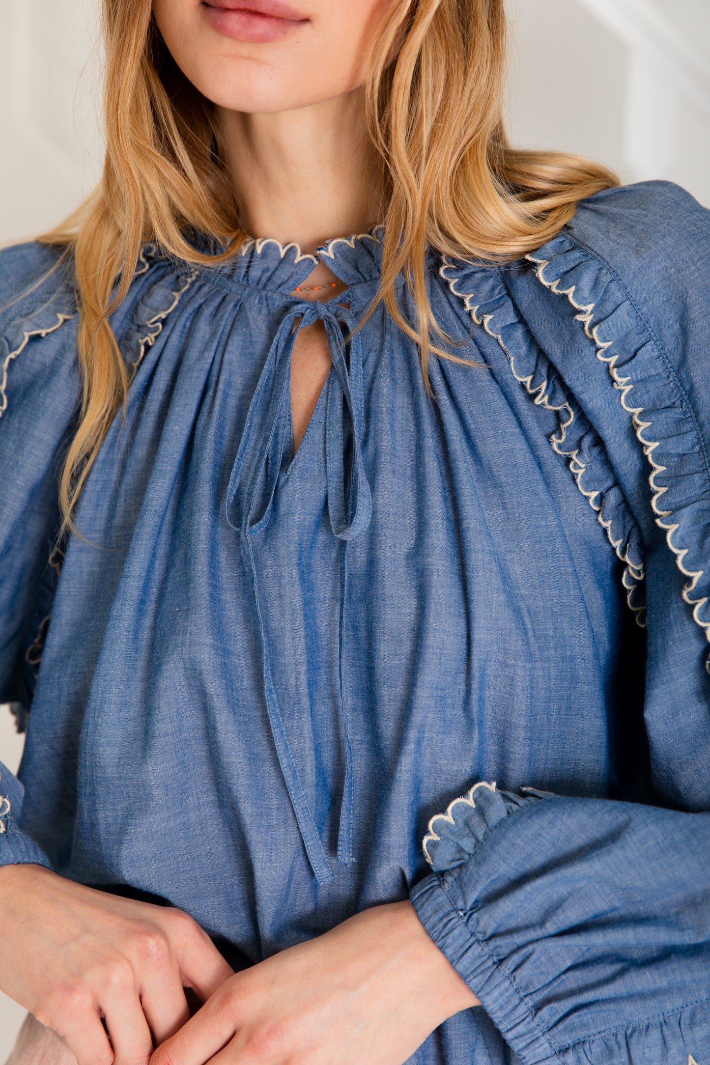 Fleur Top - Chambray (WS)