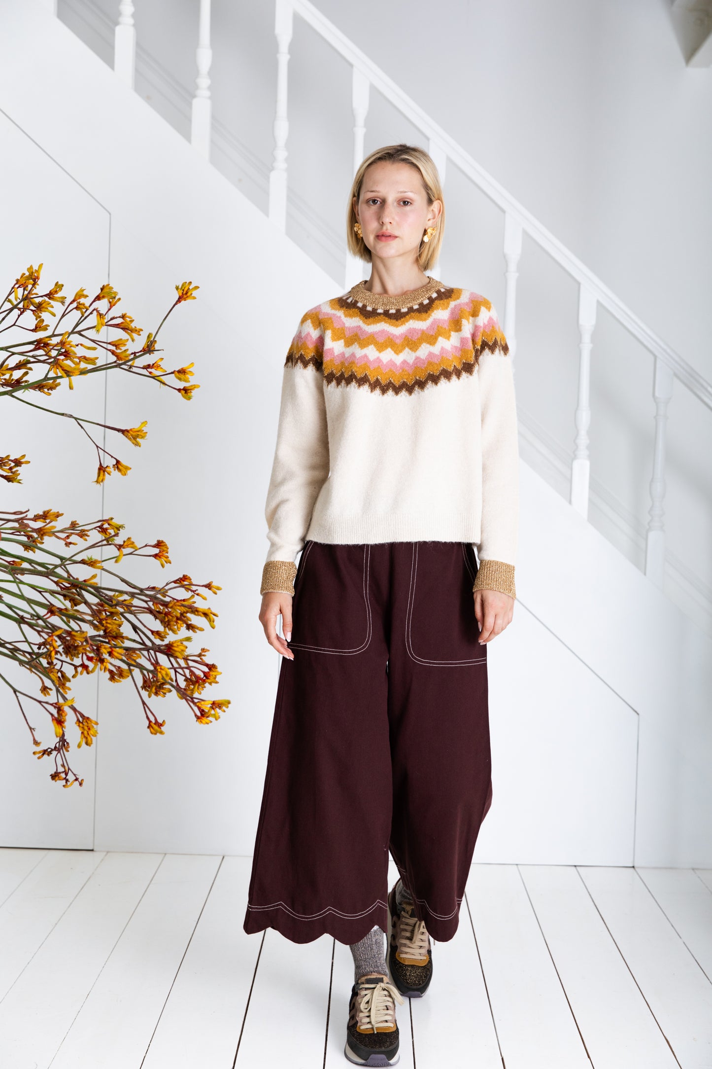 Gigi Jumper - Winter White Multi