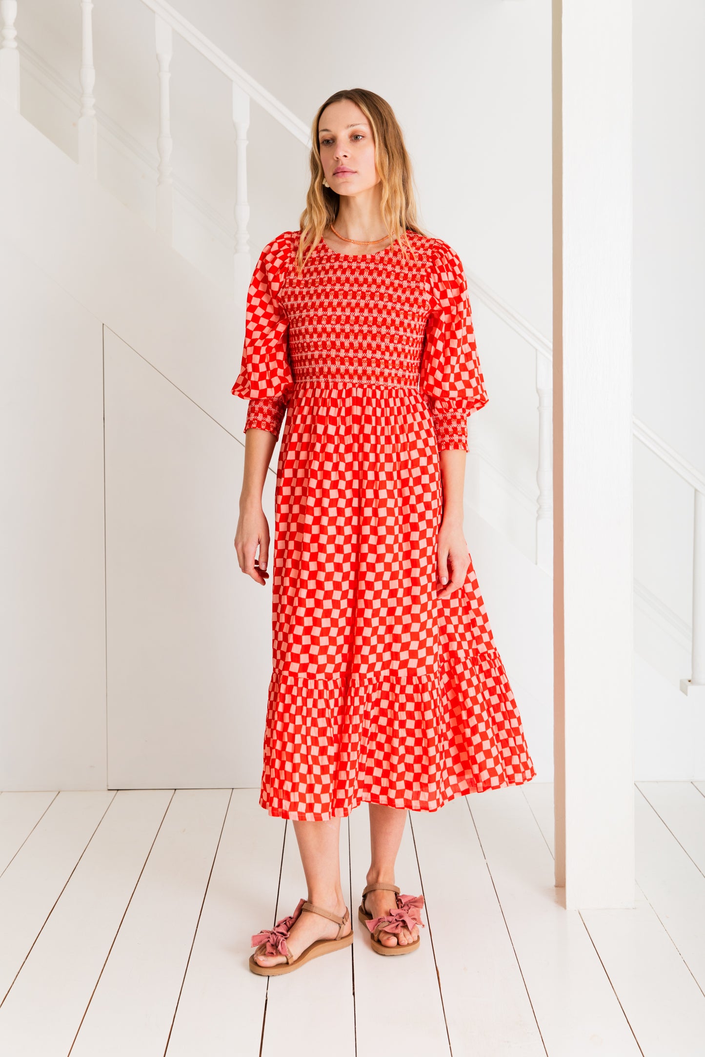 Ivy Dress - Red / Pink