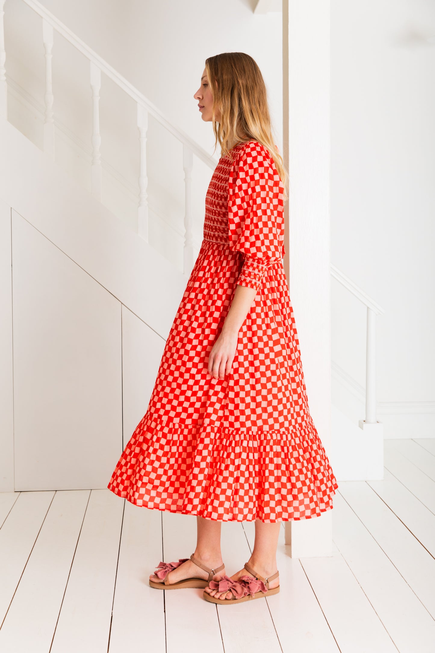 Ivy Dress - Red / Pink