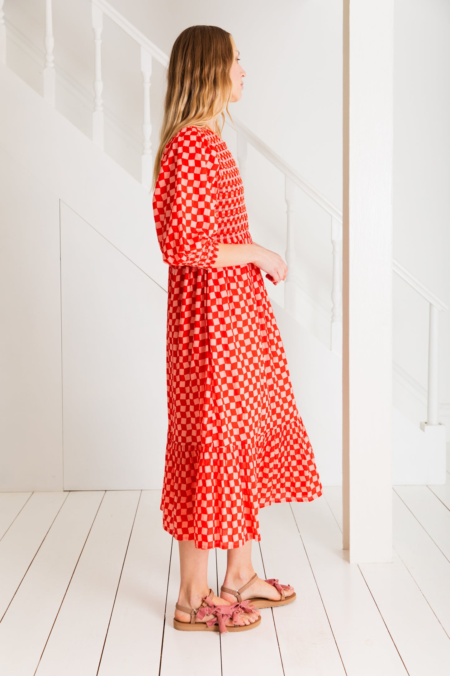 Ivy Dress - Red / Pink