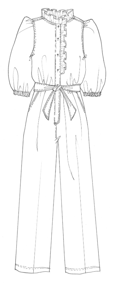 Mavis Jumpsuit  - Denim Mid Wash (WS)