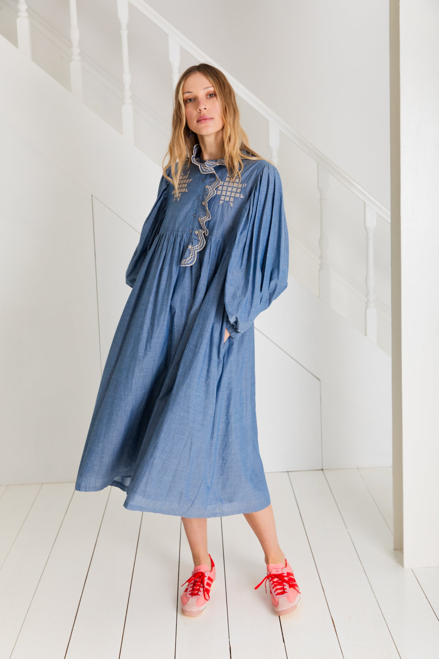 Quinn Dress - Chambray