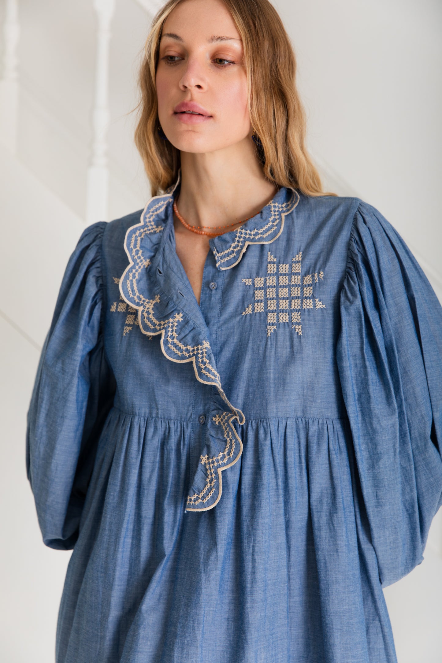 Quinn Dress - Chambray