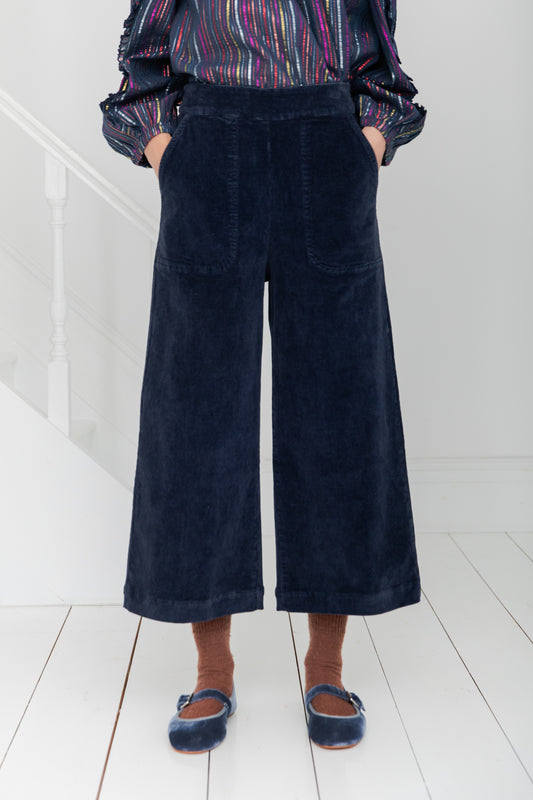 Bijou Wide Leg Trs  - Navy (WS)