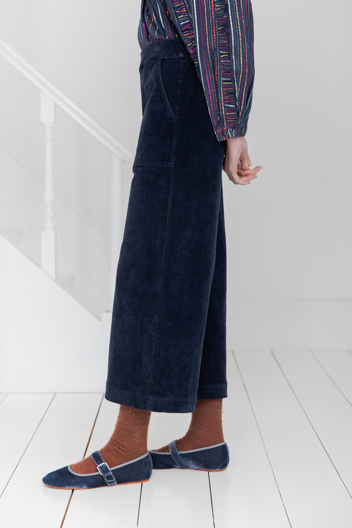 Bijou Wide Leg Trs  - Navy (WS)