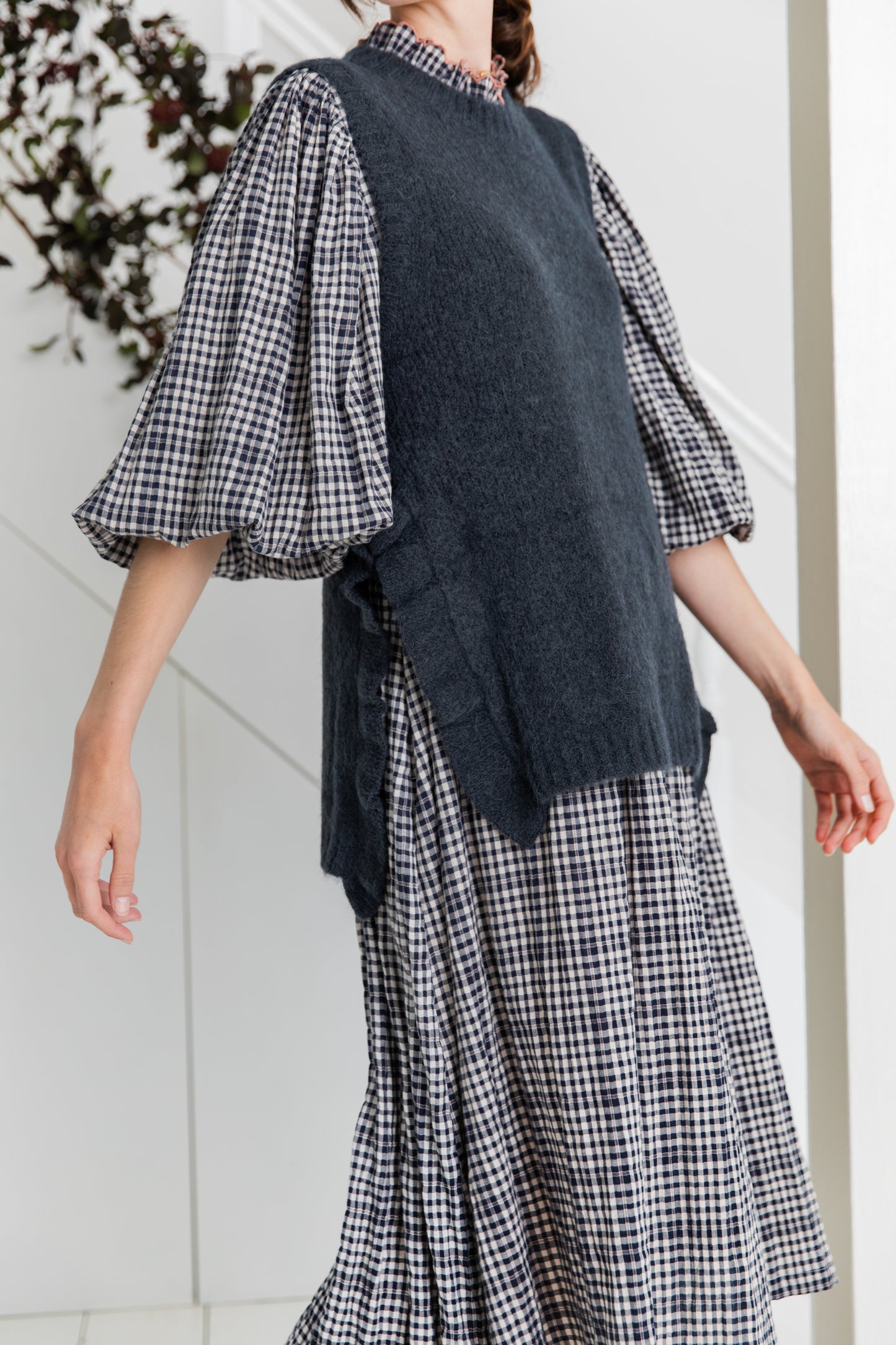 Camille Sweater Vest - Slate (WS)