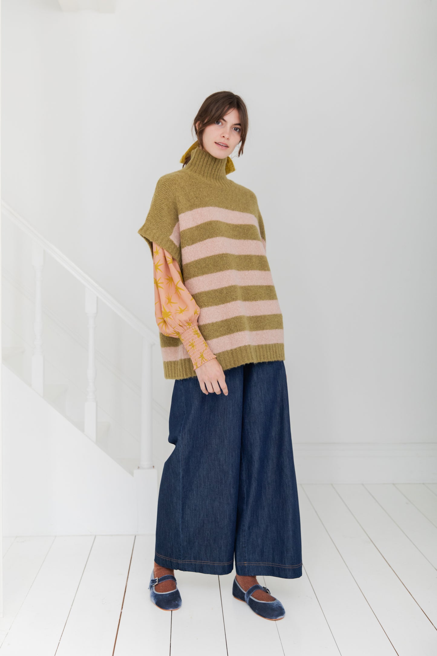 Josephine Jumper - Olive/Rose (WS)