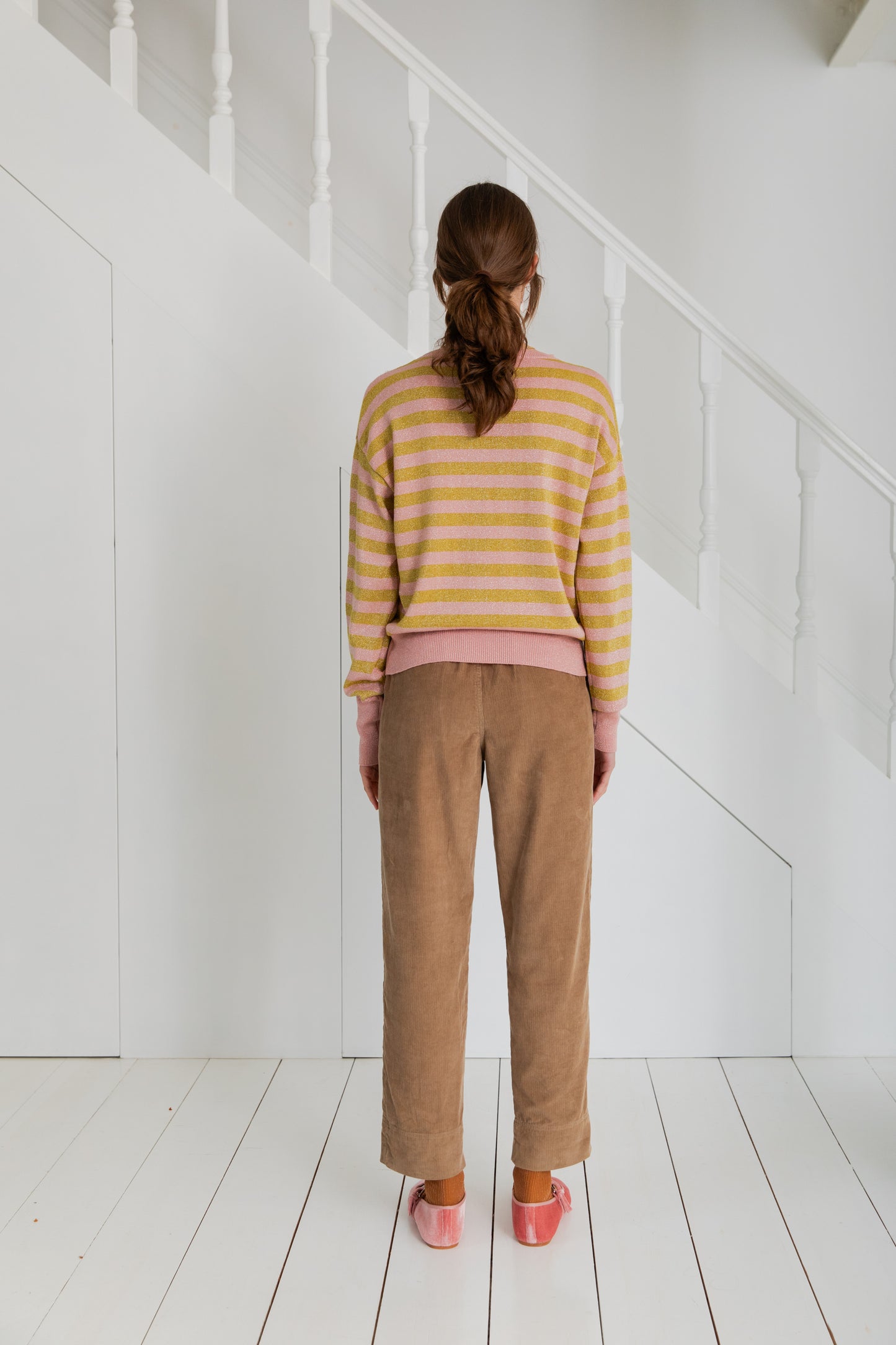 Ottilie Jumper - Olive/Rose (WS)