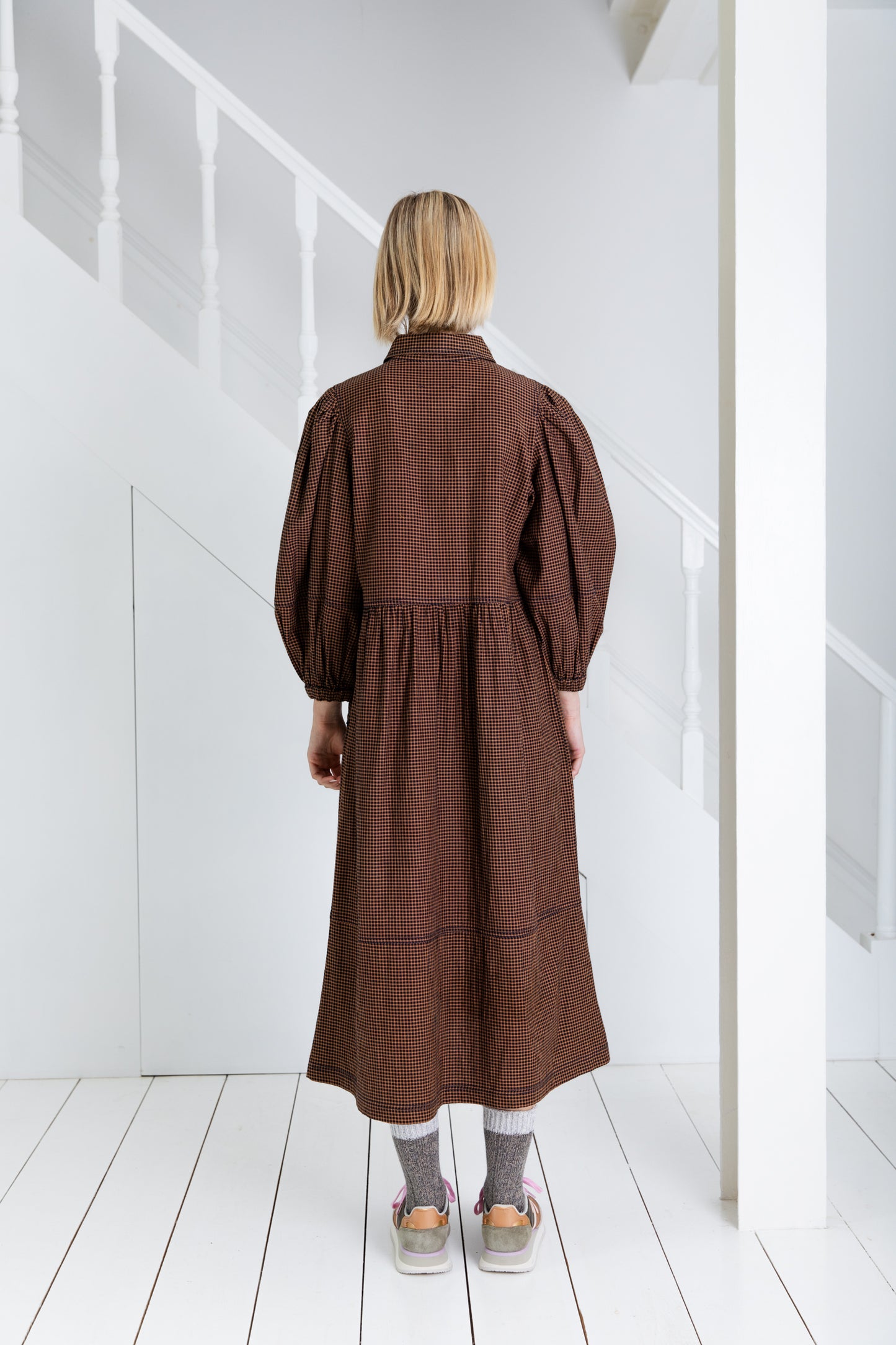 Adriane Dress - Midnight / Tan