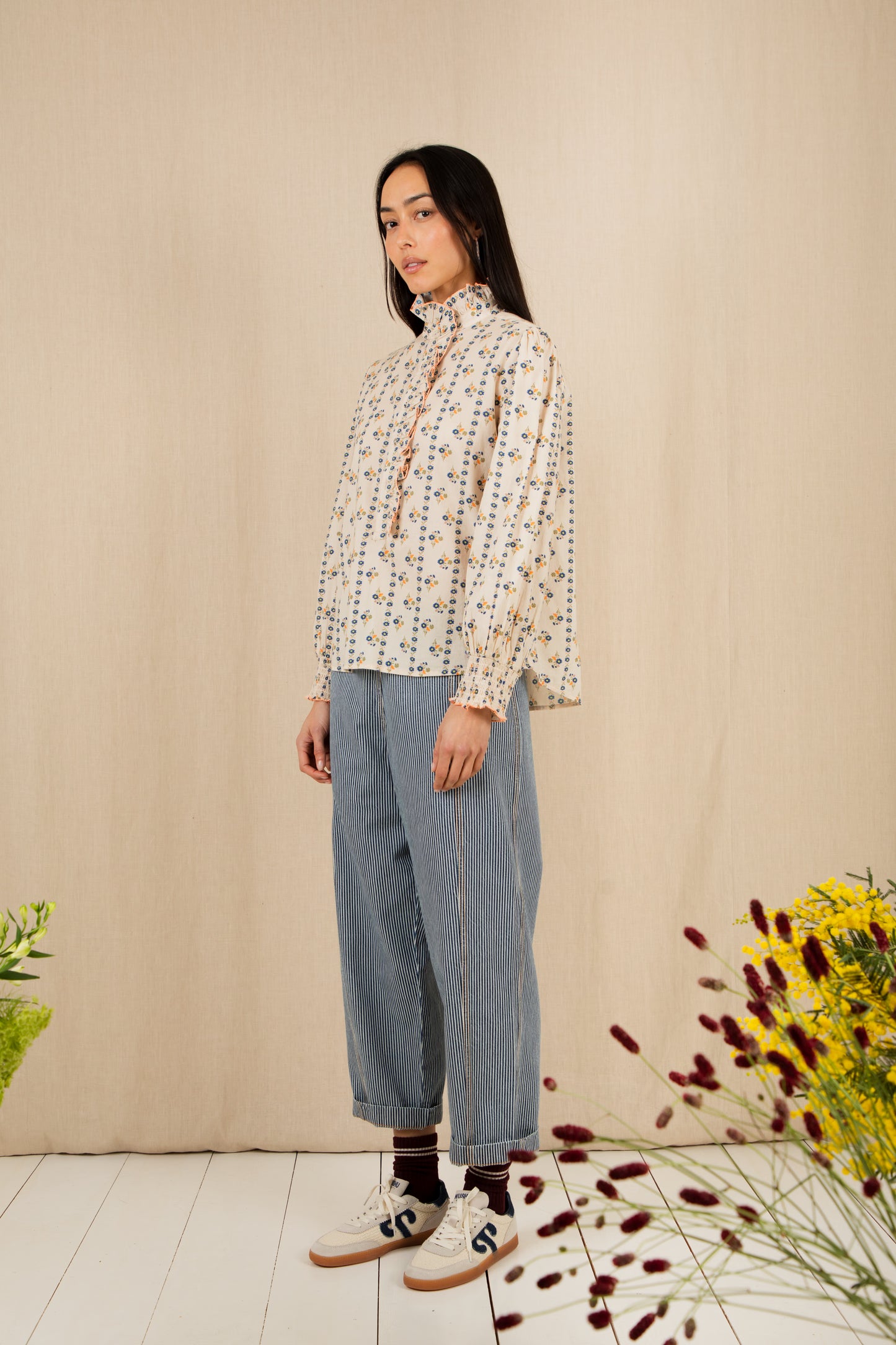 Aida Shirt - Ecru Multi