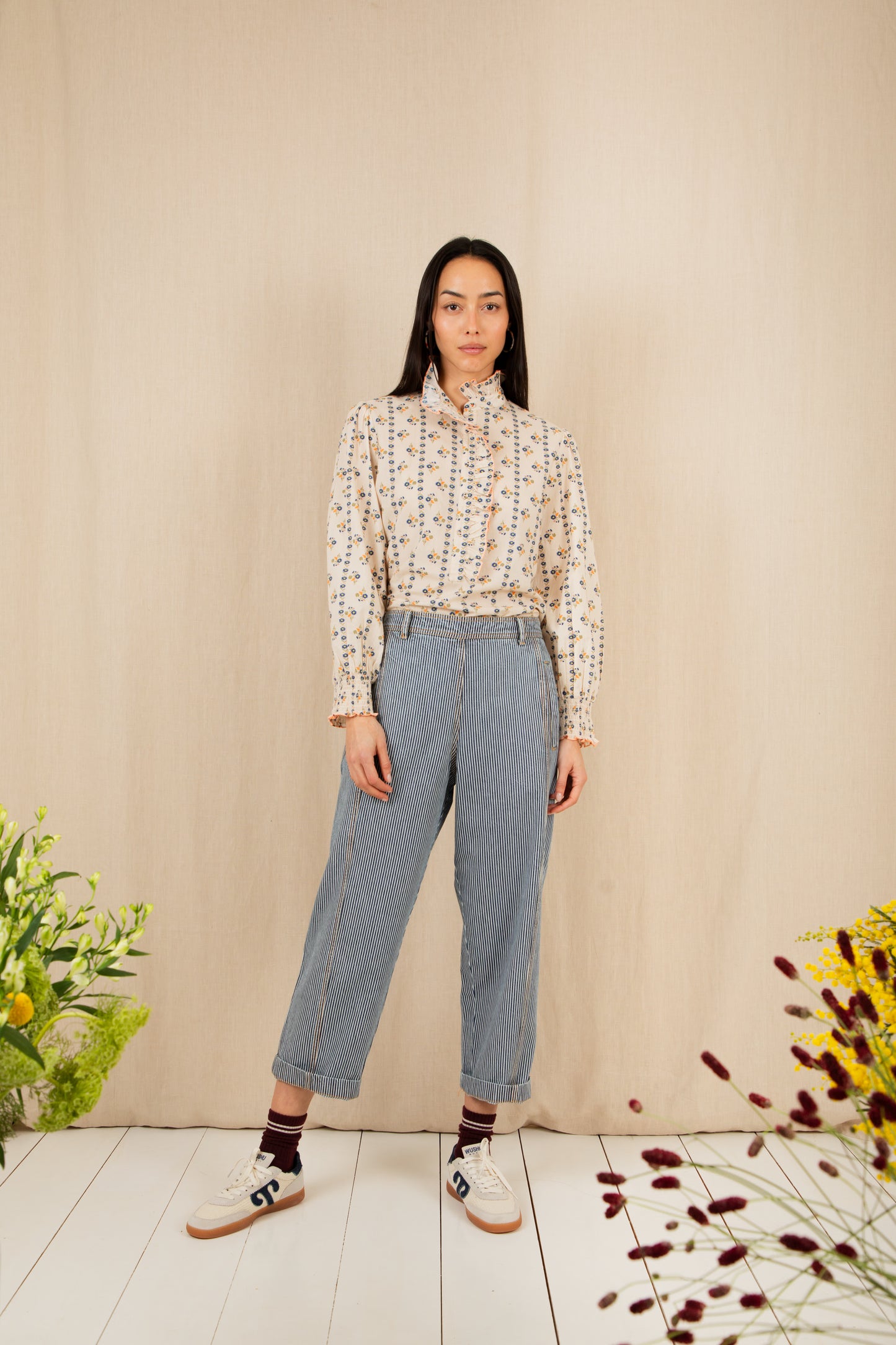 Aida Shirt - Ecru Multi