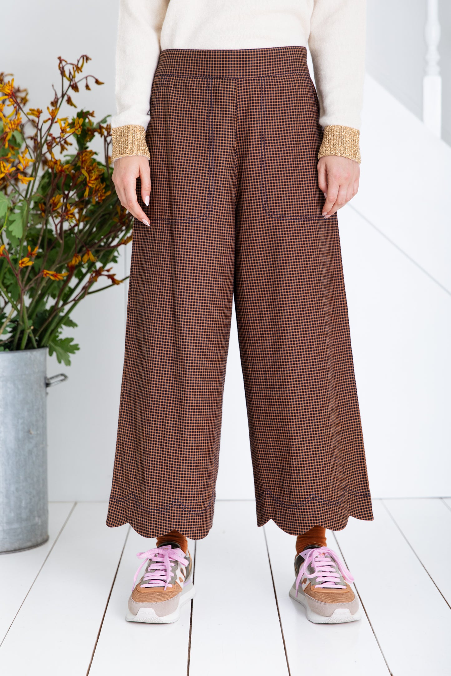 Aide Trouser - Midnight / Tan