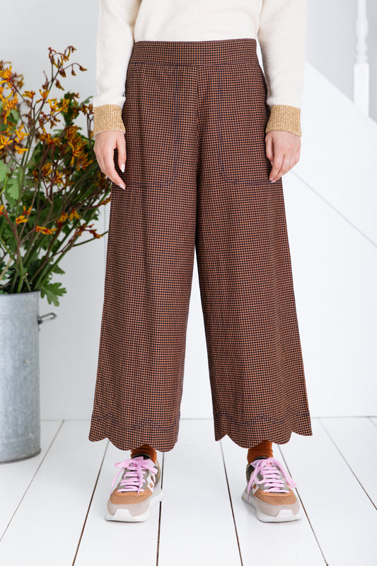 Aide Trouser - Midnight / Tan