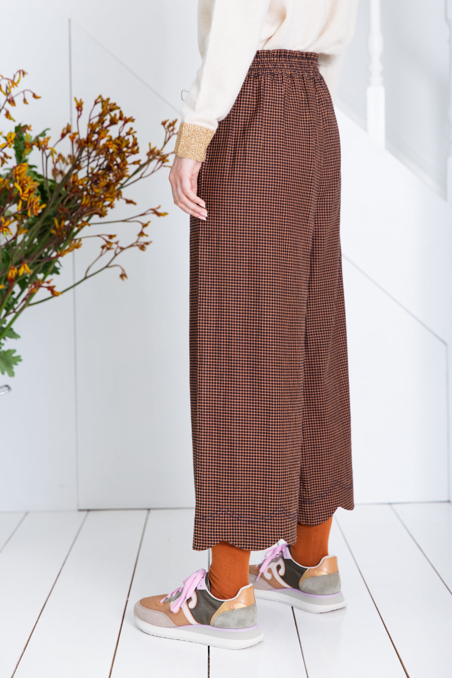 Aide Trouser - Midnight / Tan