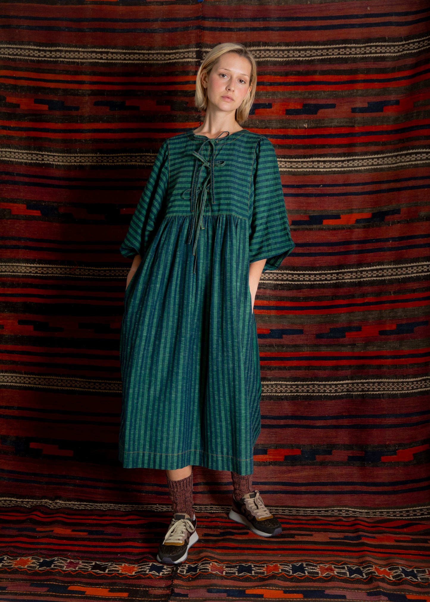 Amber Dress - Fir / Midnight