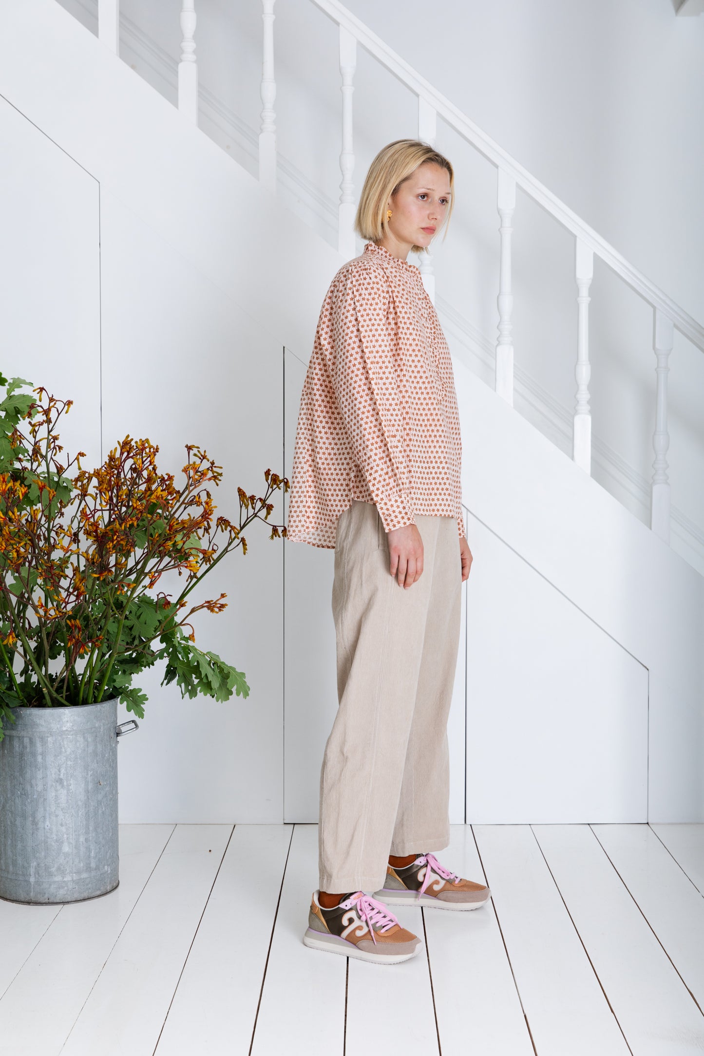 Anais Shirt - Cinnamon / Blush