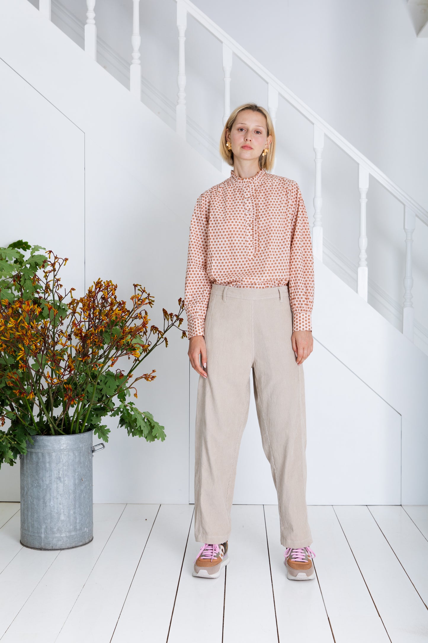 Anais Shirt - Cinnamon / Blush