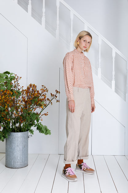 Anais Shirt - Cinnamon / Blush
