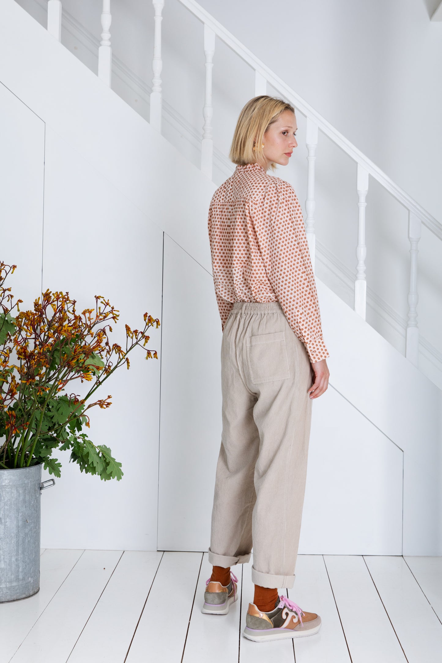 Anais Shirt - Cinnamon / Blush