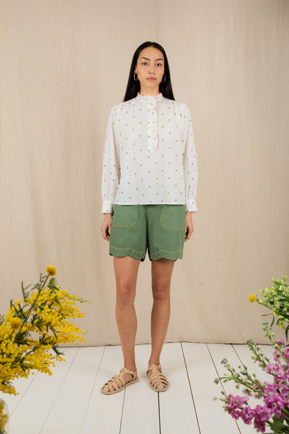 Anais Shirt - Clover Neon