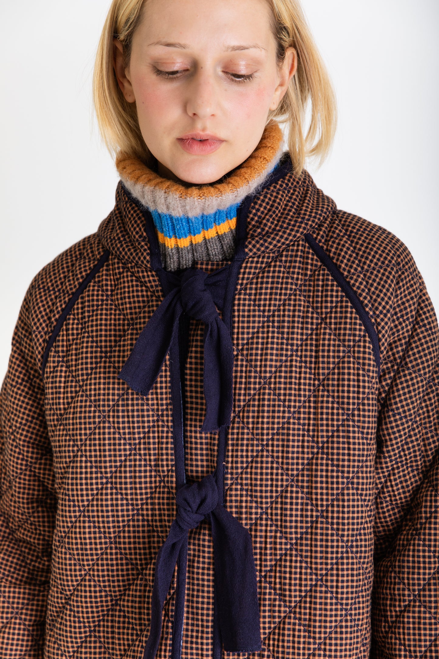 Aveline Coat - Midnight / Tan