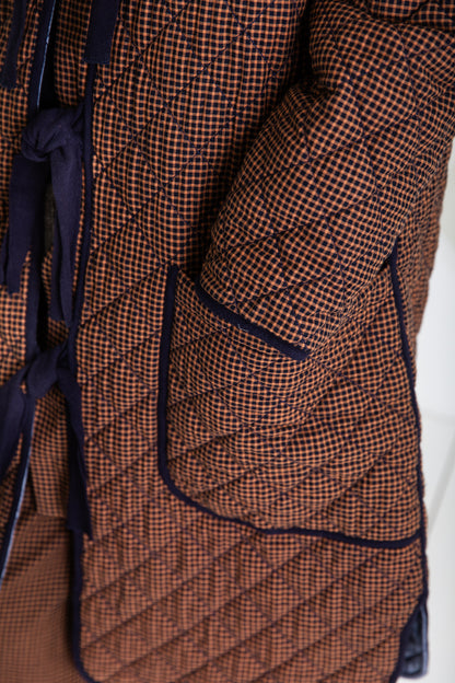 Aveline Coat - Midnight / Tan