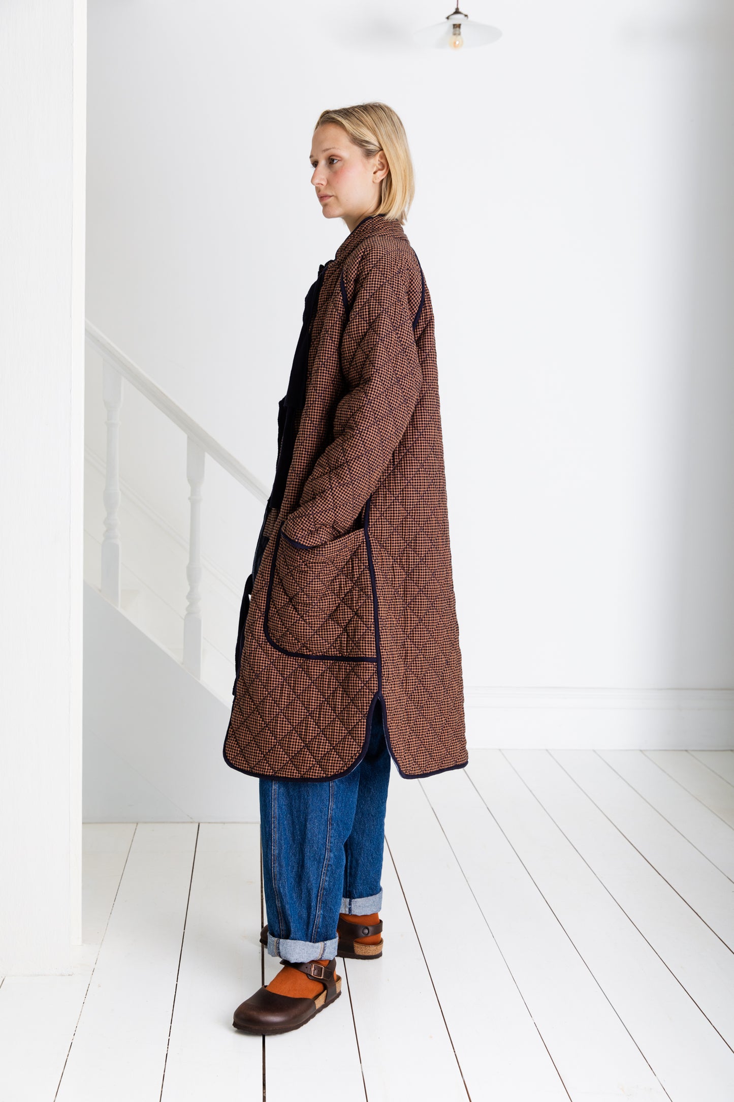 Aveline Coat - Midnight / Tan
