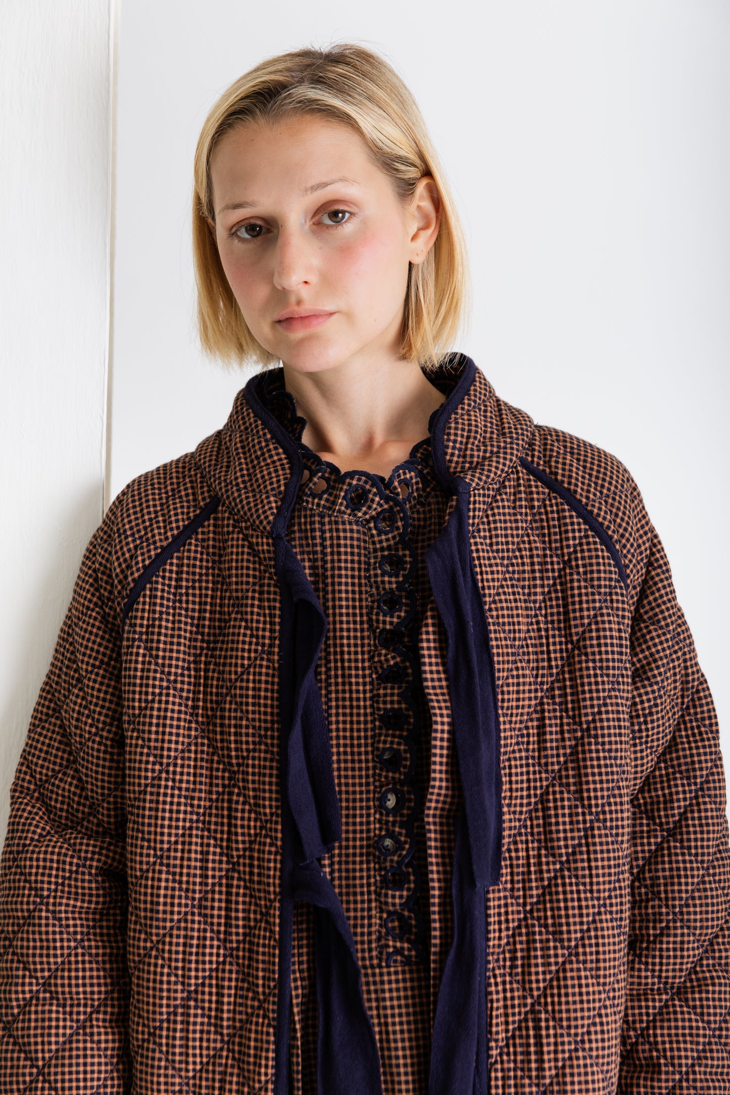 Aveline Coat - Midnight / Tan