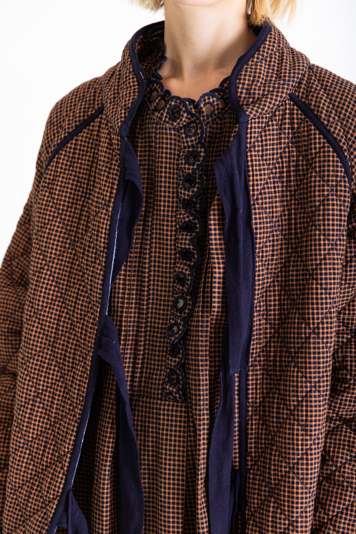Aveline Coat - Midnight / Tan