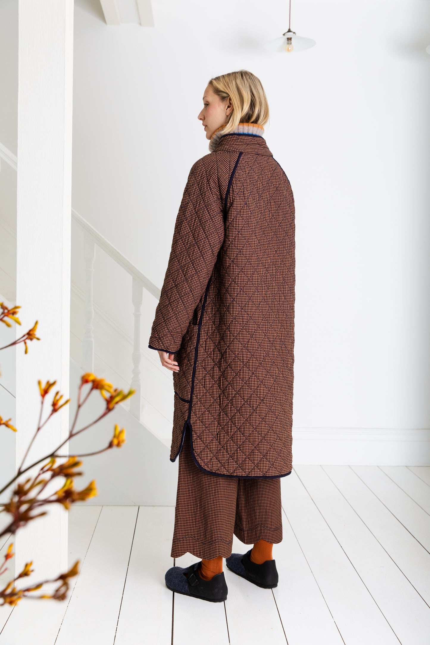 Aveline Coat - Midnight / Tan