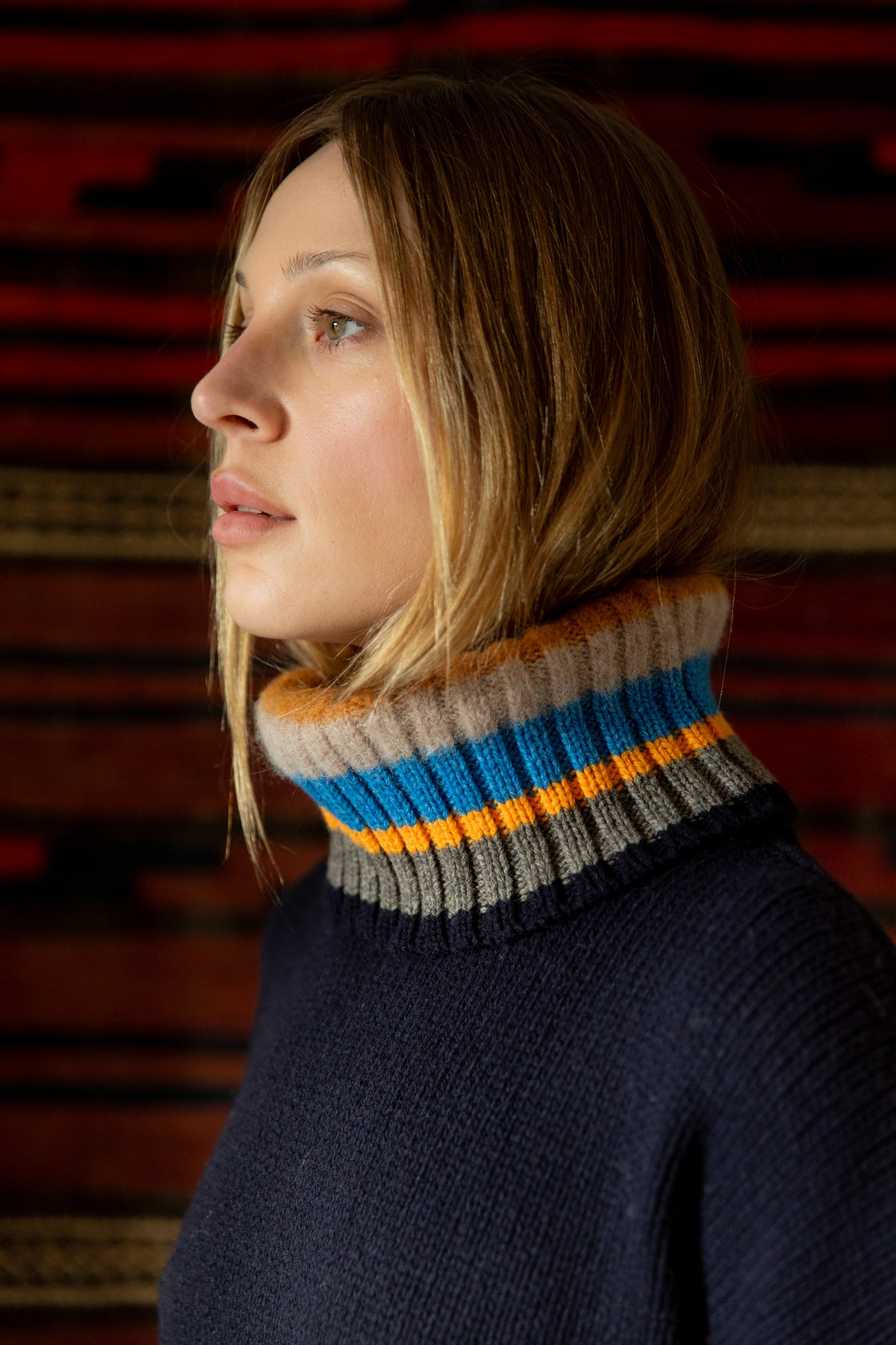 Bailey Jumper - Navy Multi