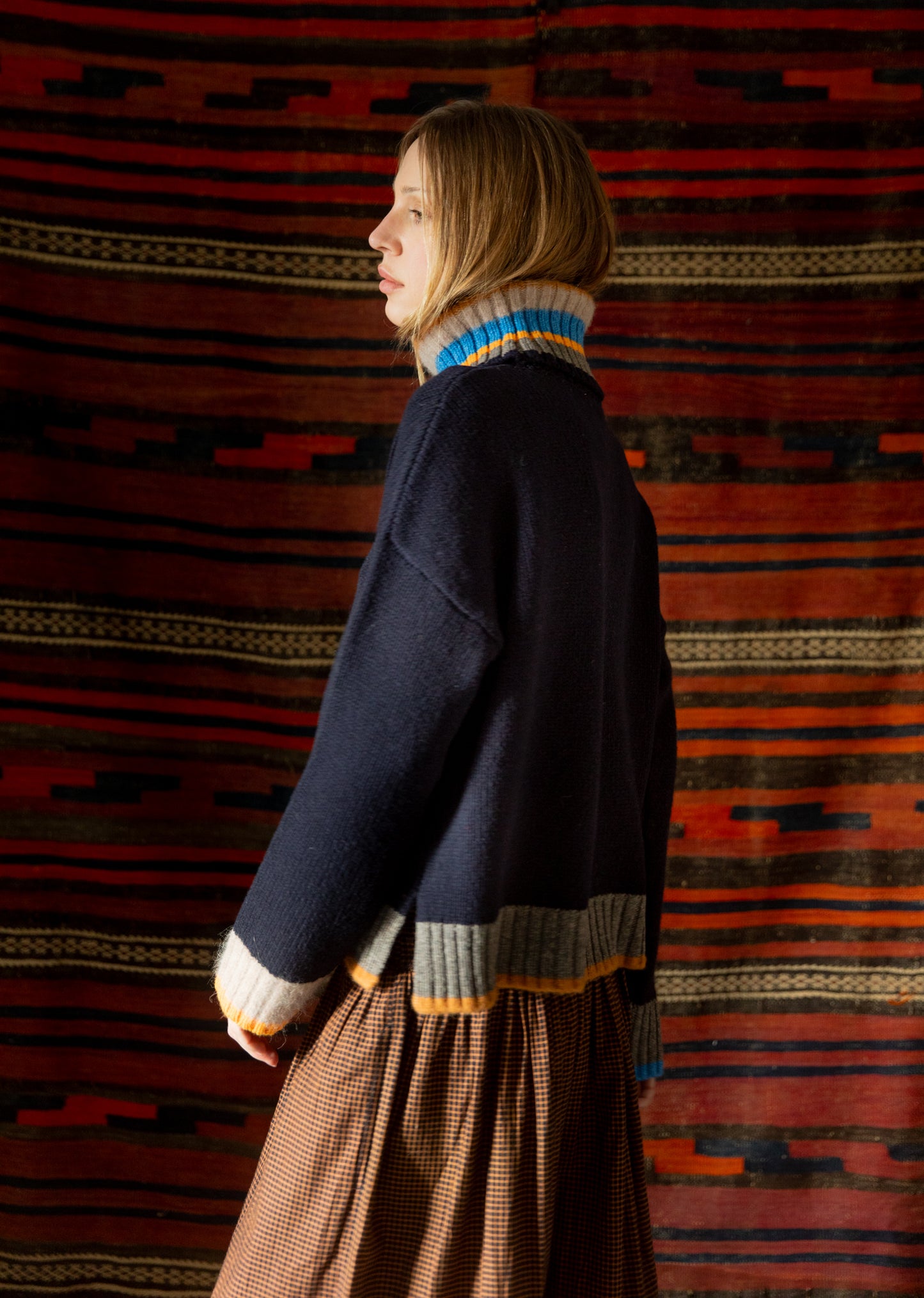 Bailey Jumper - Navy Multi