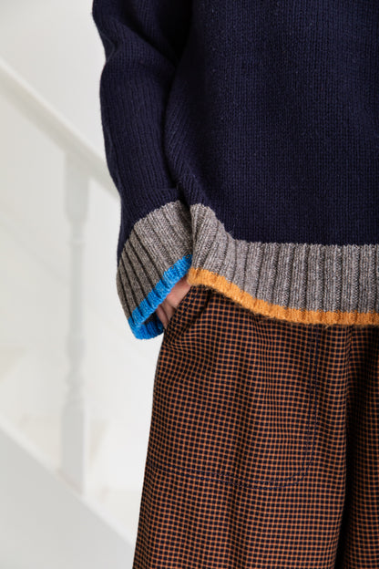 Bailey Jumper - Navy Multi
