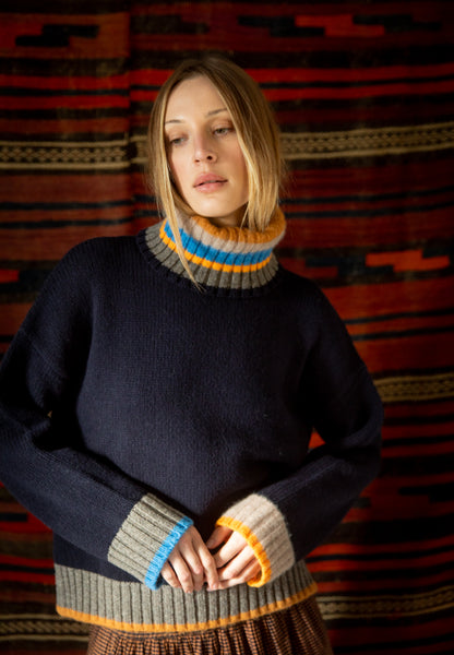 Bailey Jumper - Navy Multi