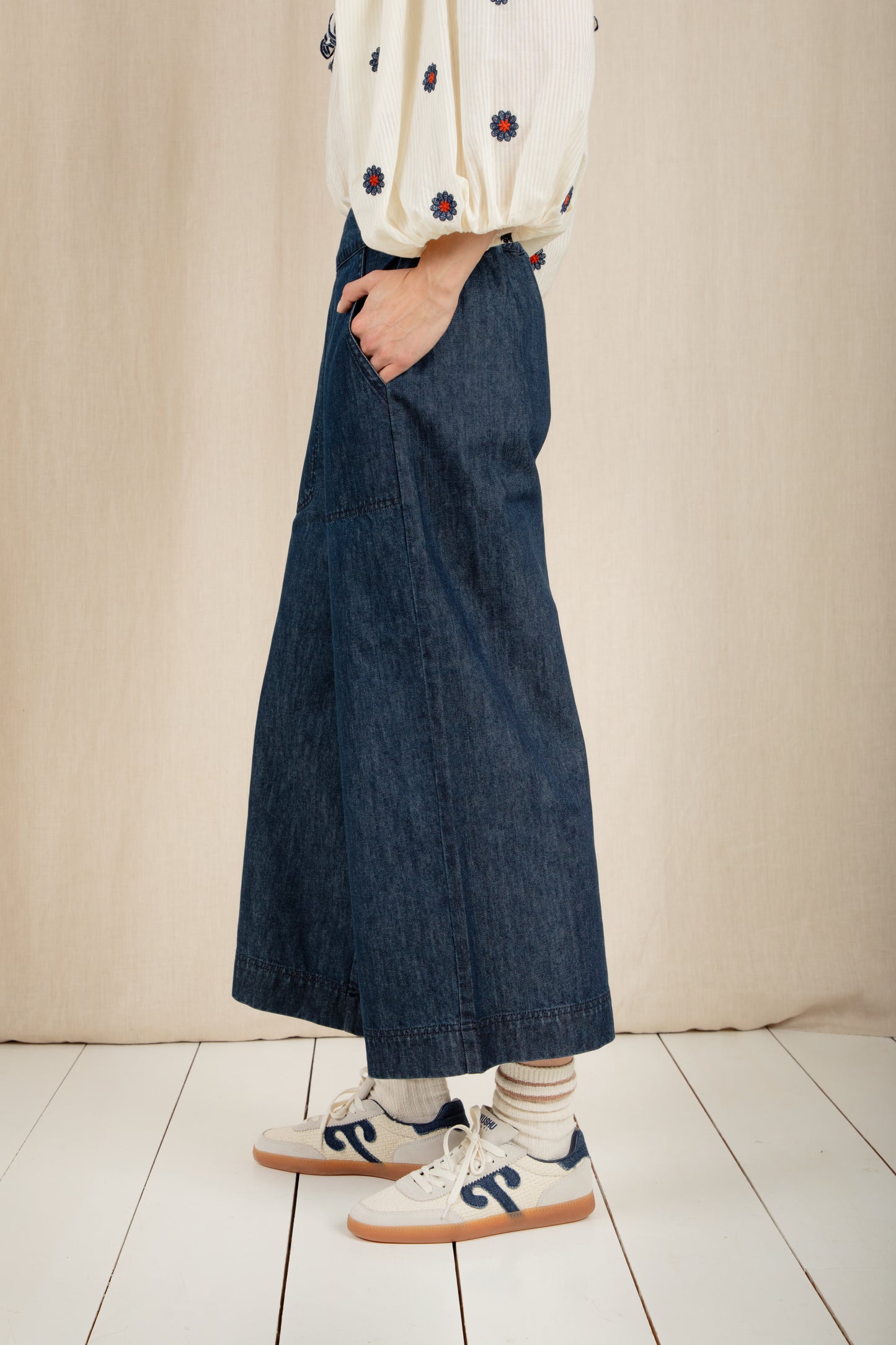 Bijou Trouser - Dark Wash Denim