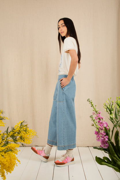 Bijou Trouser - Light Wash Denim