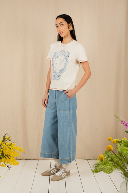 Boyfriend Tee - Ecru