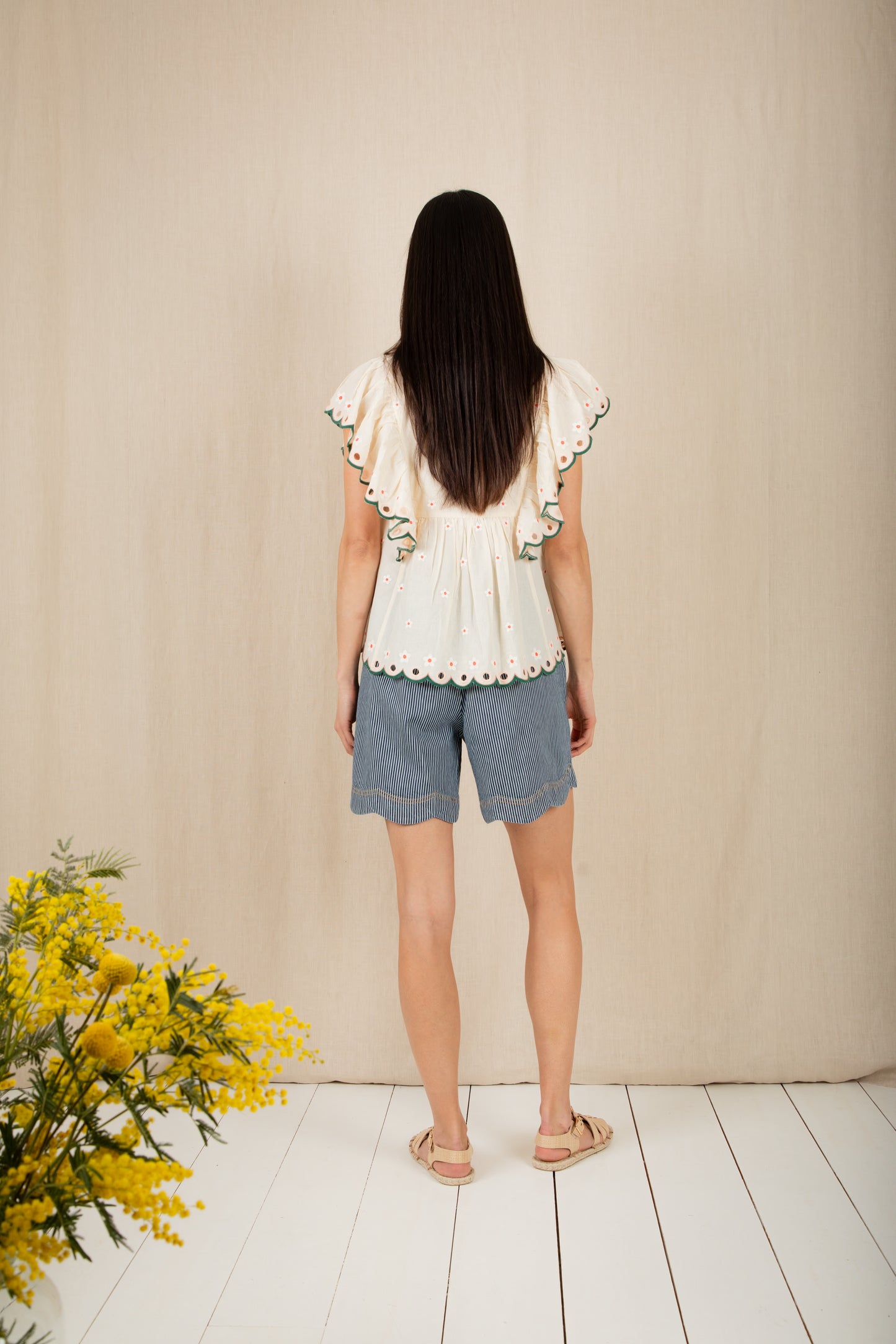 Darcy Top - Ecru / Multi