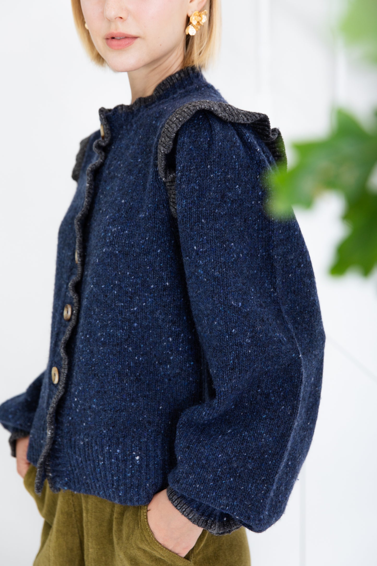 Delphie Knit Jacket - Navy