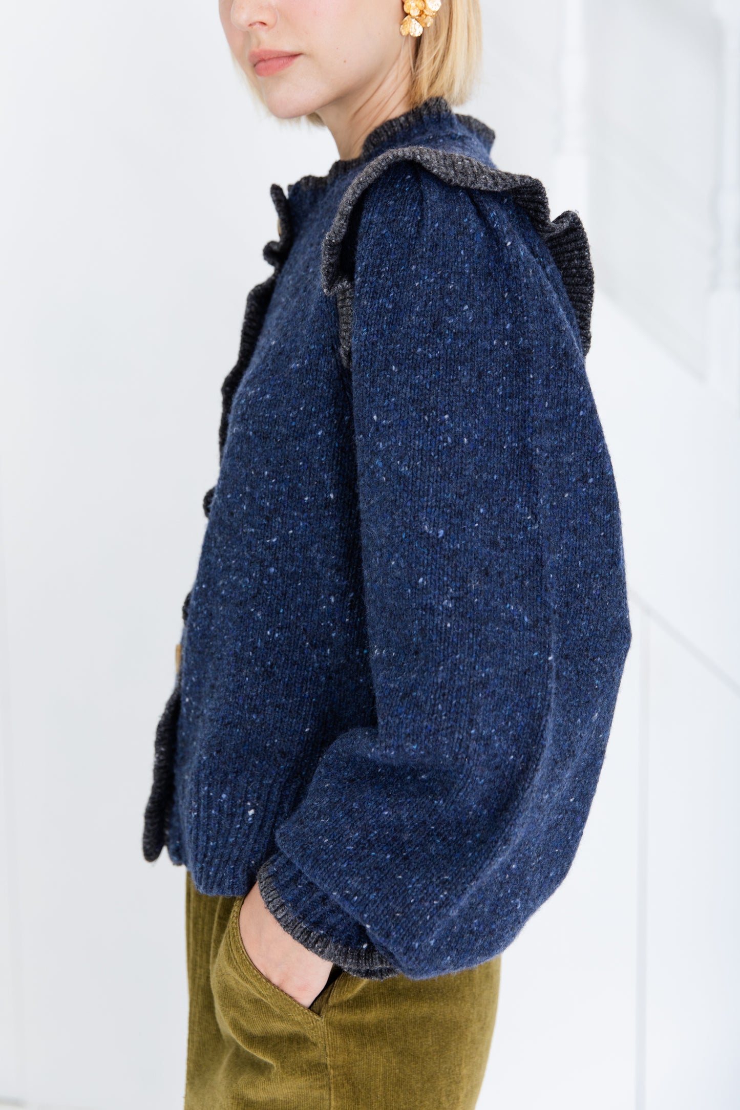 Delphie Knit Jacket - Navy