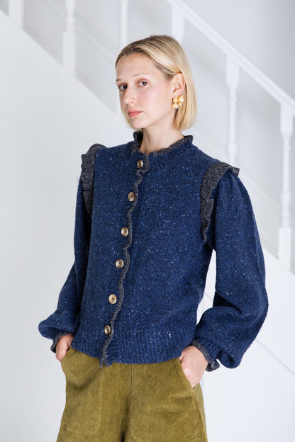 Delphie Knit Jacket - Navy
