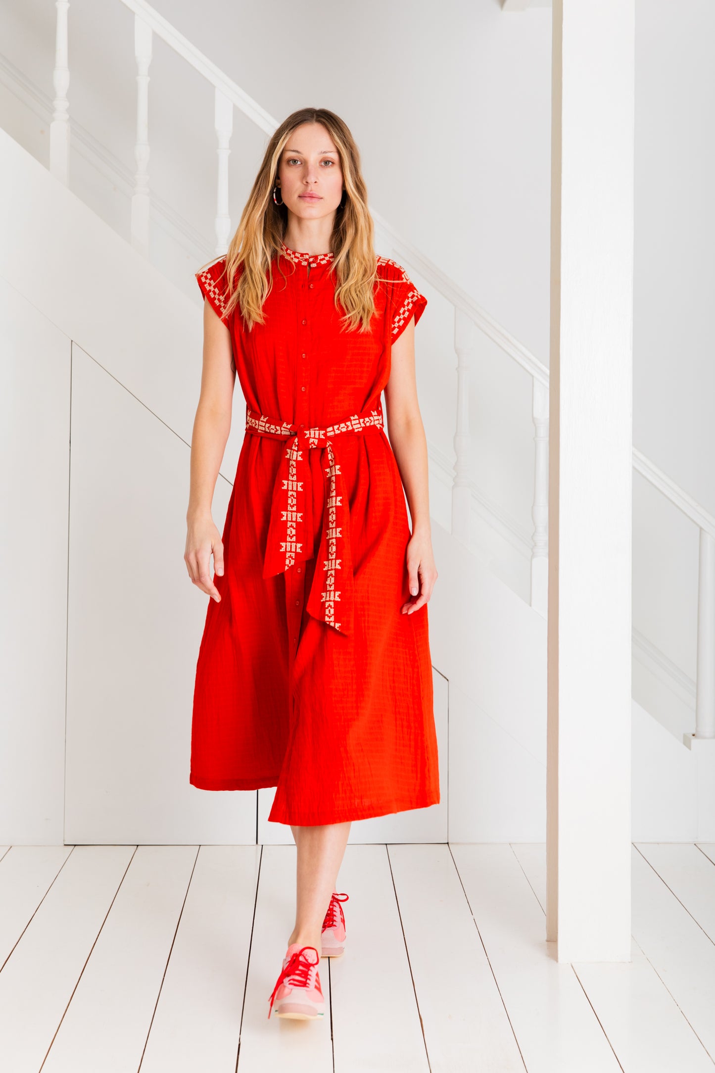 Eden Dress  - Poppy Red