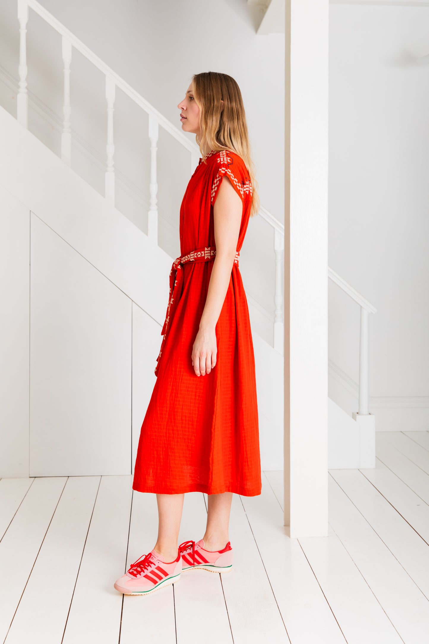 Eden Dress  - Poppy Red